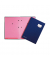 Unterschriftenmappe DE LUXE 24102-02, A4 10 F&auml;cher Graupappe blau + rosa