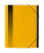 Ordnungsmappe A4 gelb Pressspan 12 Fächer mit Eckspanngummi