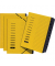 Ordnungsmappe 24122-05, 1-12 / AB-XYZ, gelb, A4, 12 F&auml;cher