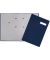 Unterschriftenmappe 24192 A4 ECO blau mit Einsteckschild 20 Fächer
