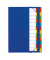 Ordnungsmappe Deskorganizer Premium 44133-02, 12-teilig blanko, blau, Din A4, 12 F&auml;cher
