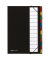 Ordnungsmappe Deskorganizer Premium 44133-04, 12-teilig blanko, schwarz, A4, 12 F&auml;cher