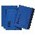 Ordnungsmappe A4 12-teilig blau Aufdruck 1-12 auf dem Deckel mit Ec