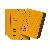 Ordnungsmappe Sorting File 40059-05, 1-12, gelb, Din A4, 12 F&auml;cher