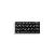 PC-Tastatur G84-4100LCMDE-2, mit Kabel (USB-PS2), klein, mechanische Tasten, ultraflach, Sondertasten, schwarz