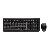 Tastatur-Maus-Set DC 2000 JD-0800DE-2, mit Kabel (USB), flach, Sondertasten, schwarz
