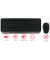 GENTIX DESKTOP Tastatur-Maus-Set kabellos schwarz