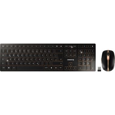 DW 9100 SLIM Tastatur Maus Kombi bronzeschwarz
