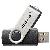 Speicherstick Basic Line USB 2.0 schwarz-silber, Kapazität 64GB