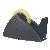 Tischabroller Easy Cut bis 25mm x 66m leer schwarz