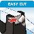 Tischabroller Easy Cut bis 25mm x 66m leer schwarz