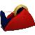 Tischabroller Easy Cut Professional 57422-00000 rot/blau