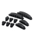 10 Kabelclips schwarz
