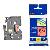 P-touch Schriftband TZe-421 9mm x 8m schwarz/rot laminiert selbstklebend