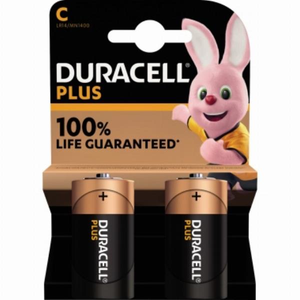 5000394141827 - 5V Batterien 1x2 Duracell Plus Baby C MN1400 LR14 15V 147294 5000394141827