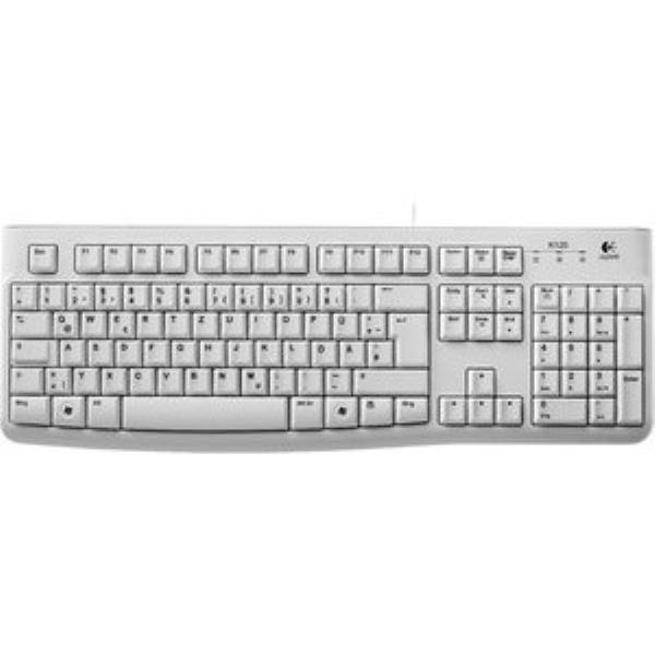 logitech PC-Tastatur K120, mit Kabel (USB), leise, weiß - Bürobedarf  Thüringen