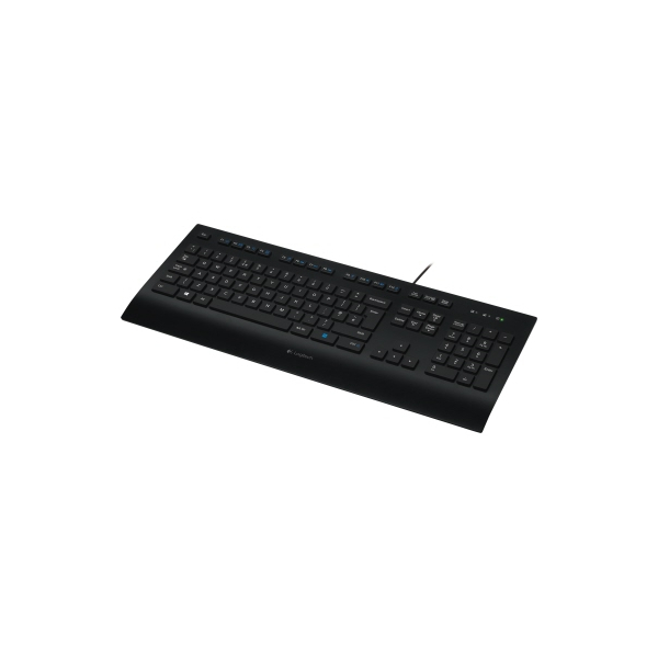 logitech PC-Tastatur K280e 920-008669, mit Kabel (USB), flach,  Sondertasten, schwarz - Bürobedarf Thüringen