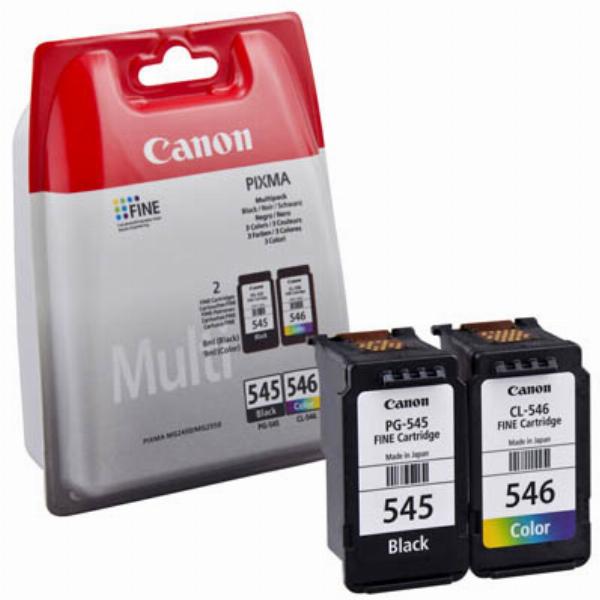 Canon Druckerpatrone PG-545, CL-546 C/M/Y (8287B005), Multipack, schwarz,  color (cyan / magenta / gelb) - Bürobedarf Thüringen | 