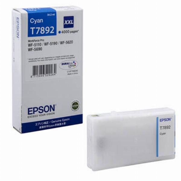 Epson Druckerpatrone T7892 (C13T789240) cyan - Bürobedarf Thüringen