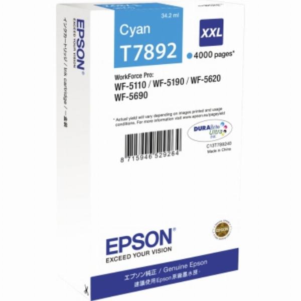 Epson Druckerpatrone T7892 (C13T789240) cyan - Bürobedarf Thüringen