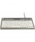 PC-Tastatur S-Board 840 Design, mit Kabel (USB), ergonomisch, silber, weiß