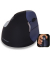 Vertikalmaus Evoluent 4, 5 Tasten, kabellos, USB-Funk, Rechtshänder, ergonomisch, hohe Auflösung, optisch, schwarz, silber