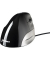 Vertikalmaus Evoluent Standard BNEEVSR, 3 Tasten, mit Kabel, USB-Kabel, Rechtshänder, ergonomisch, optisch, schwarz, silber