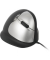 Vertikalmaus HE Mouse RGOHELA, 5 Tasten, mit Kabel, USB-Kabel, Rechtsh., ergonomisch, groß, hohe Aufl., optisch, schwarz, silbe