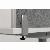 Bakker Tischtrennwand U-Form m. Acrylfenster_ grau_80cm tief