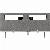 Bakker Tischtrennwand U-Form m. Acrylfenster_ grau_80cm tief