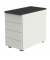 Standcontainer Move 4192 Holz weiß (Abdeckplatte anthrazit), 4 normale Schubladen, abschließbar