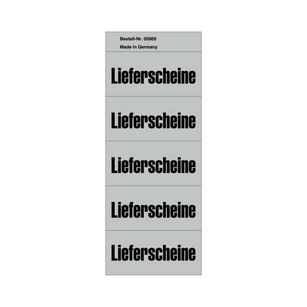 4250062158690 - Inhaltsschilder 5869 Lieferscheine grau 57x28mm selbstklebend 4250062158690 100 Stück 4250062158690 - Inhaltsschilder 5869 Lieferscheine grau 57x28mm selbstklebend 4250062158690 100 Stück
