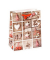 Geschenktasche 83029-SG Weihnachten Serie 9, Weihnachten, Baumwollkordel, 4 Motive sortiert, 11cm x 14cm