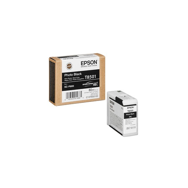 0010343914865 - Einzelpackung Photo Schwarz T850100 Original Pigmentbasierte Tinte Epson - SureColor SC-P800