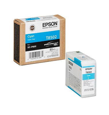 Druckerpatrone T8502 C13T850200 (T8502), cyan