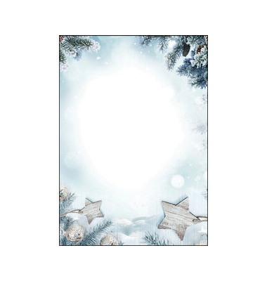 Motiv-Weihnachtsbriefpapier Snow Star DP312 A4 90g 