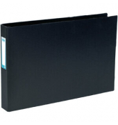 Ringbuch 400000113, A3 quer 4 Ringe 30mm Ring-Ø PVC schwarz