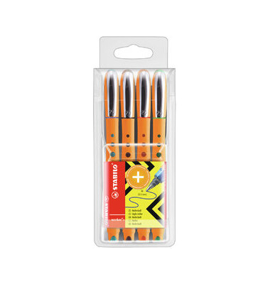 Tintenroller bionic worker 4er-Etui 0,5 mm 