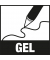 Gelschreiber Hybrid Gel Grip K116-A schwarz 0,3mm