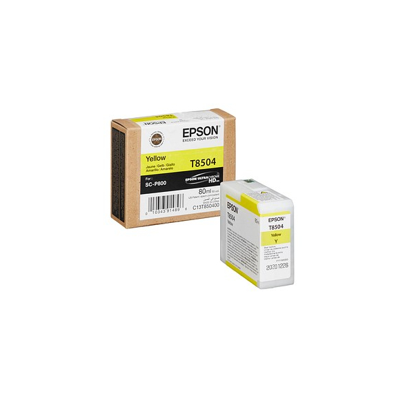 Epson Druckerpatrone T8504 C13T850400 (kompatibel zu Epson T8504), gelb 0010343914896 Epson