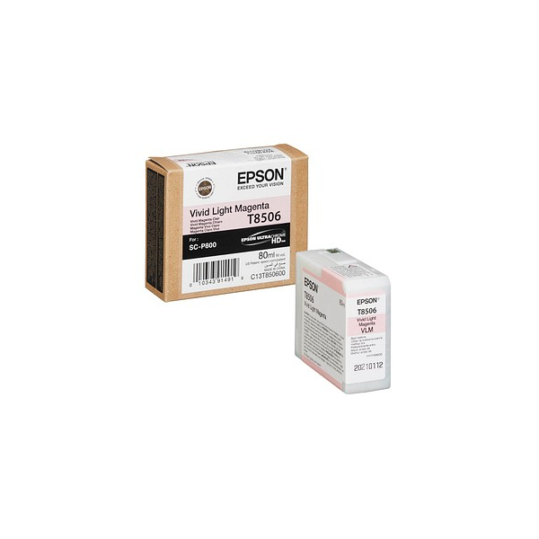 Epson Druckerpatrone T8506 C13T850600 (kompatibel zu Epson T8506), fotomagenta 8715946728520 Epson