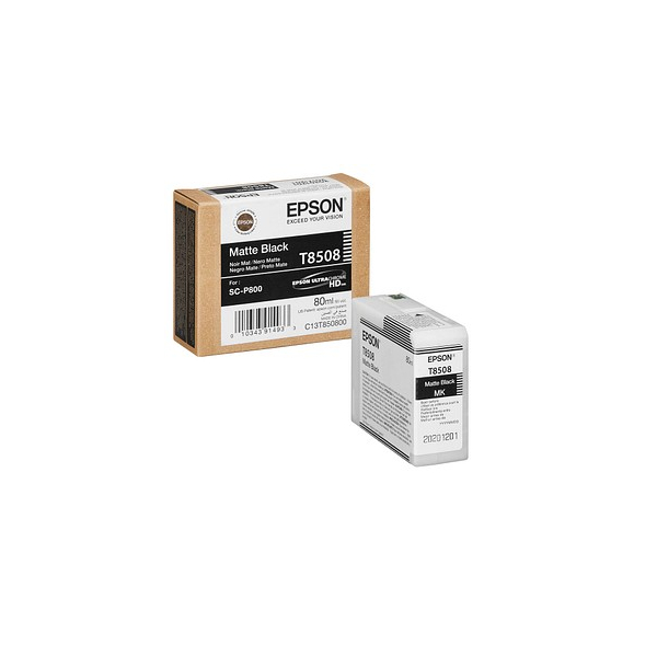 Epson Druckerpatrone T8508 C13T850800 (kompatibel zu Epson T8508), schwarz matt 8715946728537 Epson