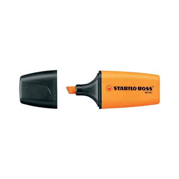 10 Stück Stabilo Textmarker STABILO BOSS MiNI, 07/54, orange, 2-5mm Keilspitze 0000042117667 Stabilo