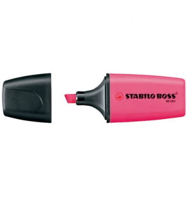 Textmarker STABILO BOSS MiNI, 07/56, pink, 2-5mm Keilspitze