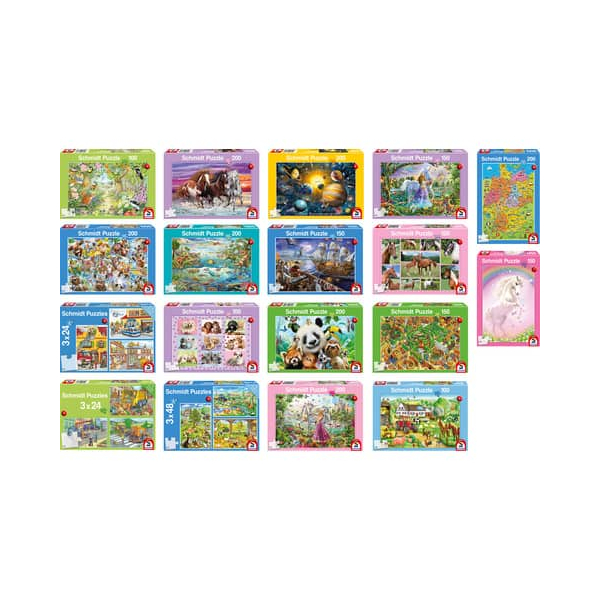 18 Stück SCHMIDT 41695/80096 Puzzle Kinder sort. 4001504561130 SCHMIDT 80110