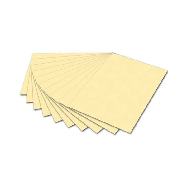 100 Stück Folia 6411 130g Tonpapier A4 strohgelb 4001868064117 Folia