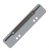 Heftstreifen 1012500910, 3,4x15cm (BxL), Kunststoff mit Metalldeckleiste, grau