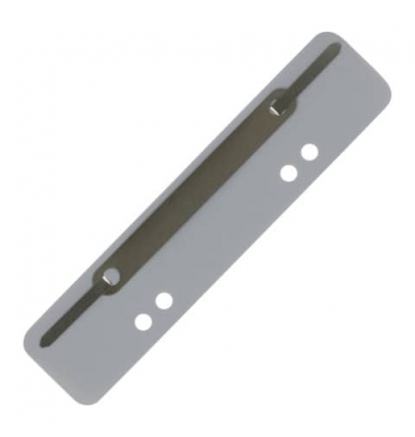 Heftstreifen 1012500910, 3,4x15cm (BxL), Kunststoff mit Metalldeckleiste, grau