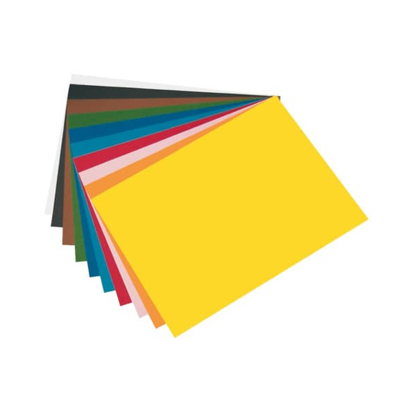 100 Stück Folia Fotokarton 6109, farbig sortiert, 50x70cm, 300g 4001868161090 Folia