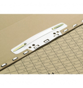 Heftstreifen 100551905, 3,7x15cm (BxL), Polyvinylchlorid (PVC) mit Kunststoffdeckleiste, wei&szlig;